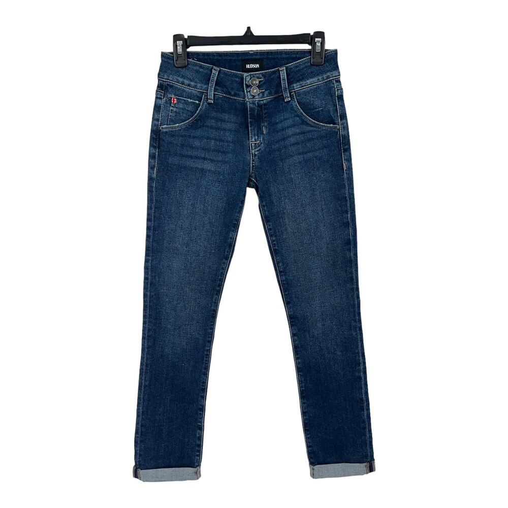 Hudson jeans Collin midrise straight crop blue size 25